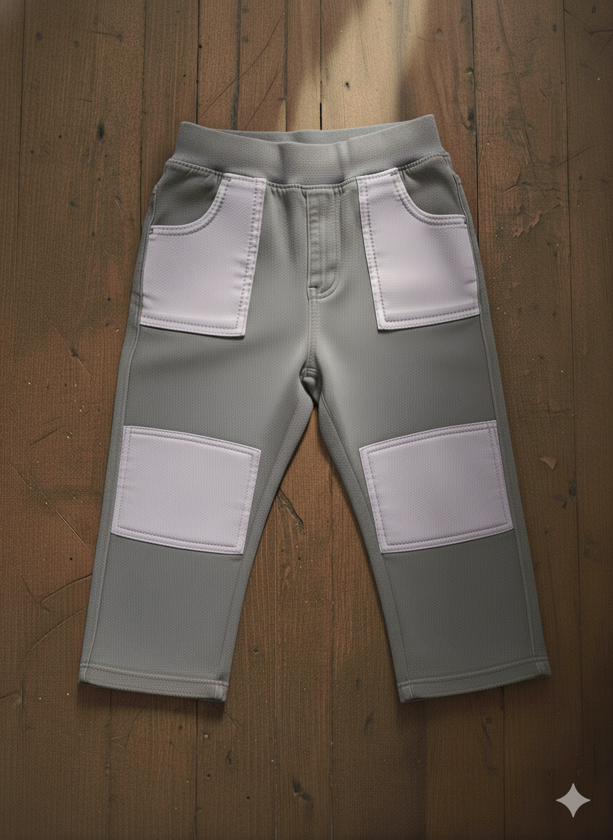 Girls' sweatpants with functional pockets